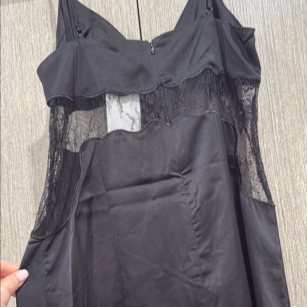 H&M Elegant Black Lace Trim Dress Brand new - Picture 6 of 6